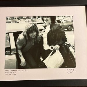 Ozzy and Sharon Osbourne Black & White from St. Louis Checker Dome 1981